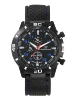 Men's Black Silicone Quartz Watch